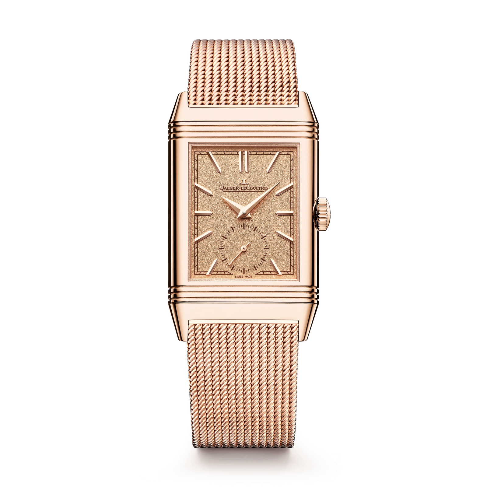 2256db391262bb93d61372d1c87fb6429b729164-scaled-1.png Pink Gold Reverso Tribute Monoface Small Seconds 'Or Deco' Men’s Watch Q713216J - Image 1