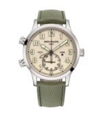 42mm Pilot Travel Time 18k White Gold Ivory Dial