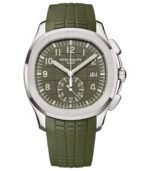42mm Chronograph 18k White Gold Khaki Green Dial