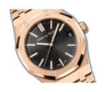 41mm 18k Rose Gold Black Dial on Bracelet - Image 2