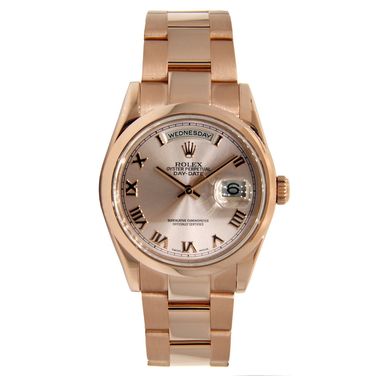 Pre-Owned-18K-Rose-Gold-Rolex-Day-Date-Presidet-36mm-Pink-Champagne-with-Roman-Numeral-Dial-JD-Watches-NY.jpg 18K Rose Gold Rolex Day Date Presidet 36mm Pink Champagne with Roman Numeral Dial - 图片 1
