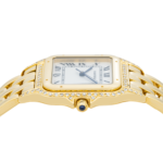 Cartier 18K Yellow Gold Panthere De Cartier 883969 Large Diamond Watch - Image 3