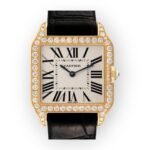 Cartier Santos Dumont Yellow Gold WH100351 Silver Dial Women's Watch - Image 5