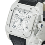 Cartier Santos Galbée W20090X8 29mm Dial with Leather Strap - Image 2