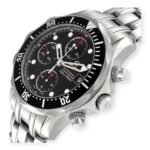Omega Seamaster Chronograph 213.30.42.40.01.001 Black Dial Steel Mens Watch - Image 3