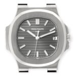 Patek Philippe Nautilus 18K White Gold Black Strap Mens Watch 5711 - 图片 2