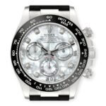 Rolex Cosmograph Daytona 116519 Oysterflex White Gold Mother Of Pearl Diamond Dial Mens Watch - Image 2