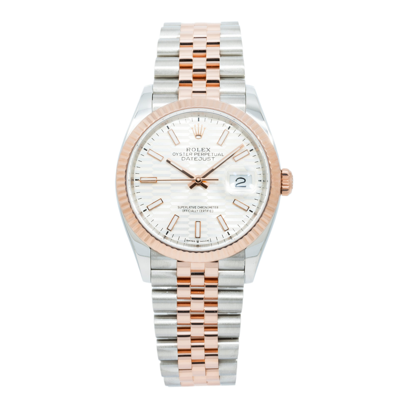 Pre-Owned-Rolex-Datejust-126331-Stainless-Steel-and-Everose-Gold-41mm-with-Jubilee-Bracelet-JD-Watches-NY.png Rolex Datejust 126331 Stainless Steel and Everose Gold 36mm with Jubilee Bracelet - Image 1