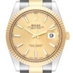 Rolex Datejust 41 Steel Yellow Gold 126333 Champagne Dial Mens Watch - Image 2
