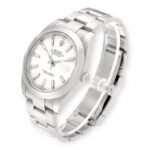 Rolex Datejust 41 White Dial 126300 Smooth Bezel  Steel Mens Watch - Image 5