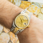 Rolex Men's Datejust 16013 Champagne Diamond Dial – Stainless Steel & 18k Yellow Gold – 36mm (Between 1977 & 1988) - Image 6