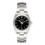Rolex Oyster Perpetual 31 Midsize Black Dial Steel Ladies Watch