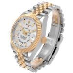Rolex Sky Dweller Stainless Steel and Yellow Gold Jubilee Bracelet White Dial 326933 - Image 4