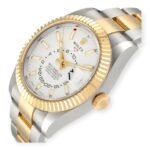 Rolex Sky Dweller Yellow 326933 Gold Steel White Dial Mens Watch - Image 3