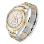 Rolex Sky Dweller Yellow 326933 Gold Steel White Dial Mens Watch - Image 4