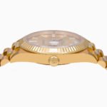 Rolex Yellow Gold Day-Date 40 Watch Champagne Baguette Diamond Dial - President Bracelet - Image 6