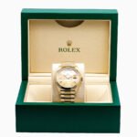 Rolex Yellow Gold Day-Date 40 Watch Champagne Baguette Diamond Dial - President Bracelet - Image 8