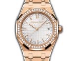 34mm 18k Rose Gold Diamond Bezel Silver Dial Automatic - Image 2