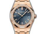 34mm 18k Rose Gold Diamond Bezel Blue Dial Automatic - Image 2