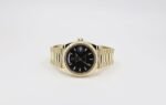 Rolex Day-Date 40 Yellow Gold Black Diagonal Motif Index Dial & Fluted Bezel President Bracelet 228238 - - Image 3